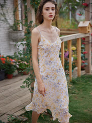 Kama Floral Chiffon Slip Dress
