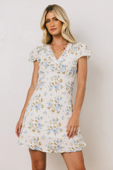 Leo Lace Trim Mini Dress