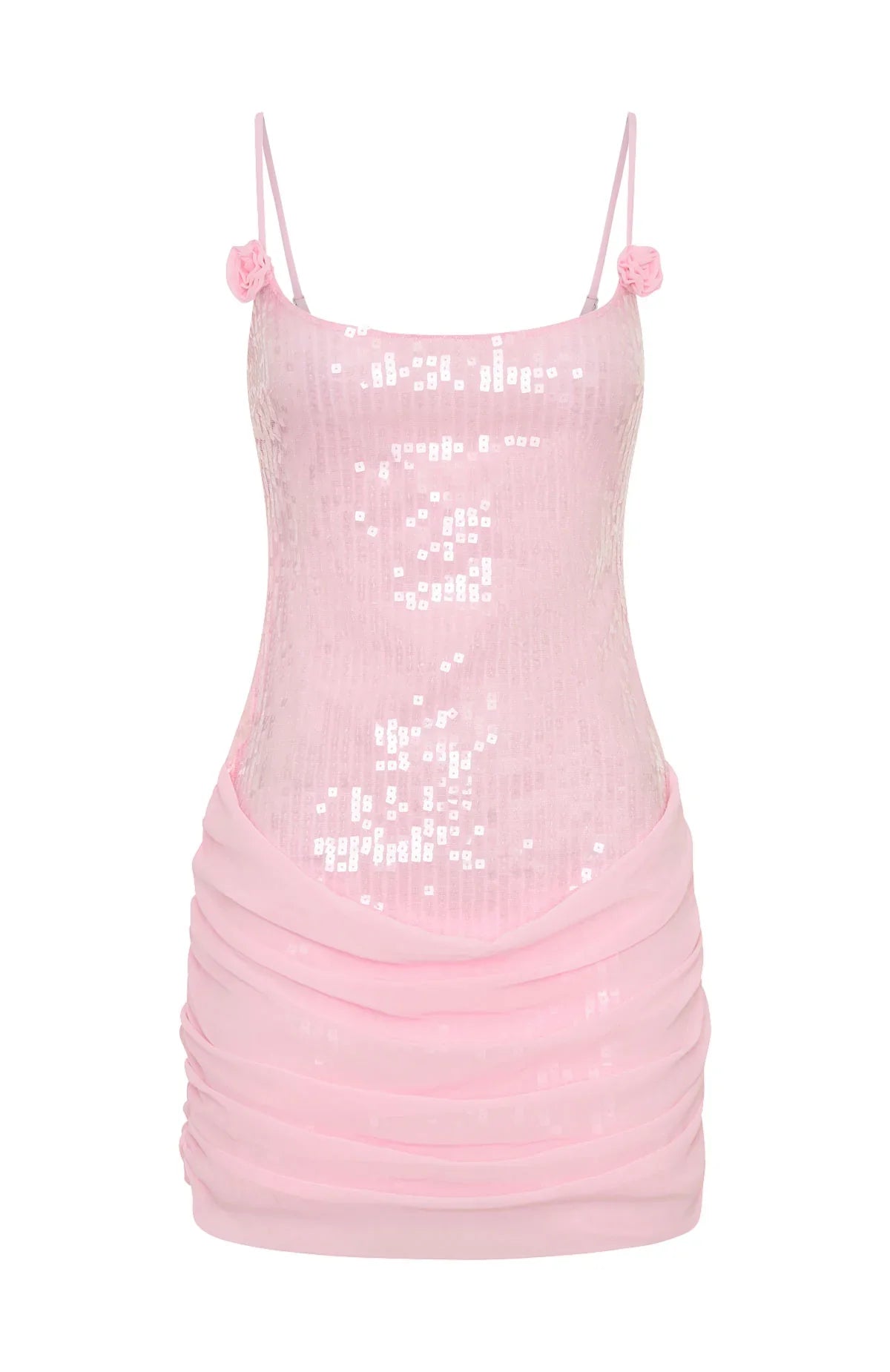 Studio Starlet Sequin Mini Dress Baby Pink
